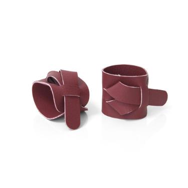 Jogo de argolas para guardanapos em PVC Copa&Cia Ravena 2 pe�as merlot