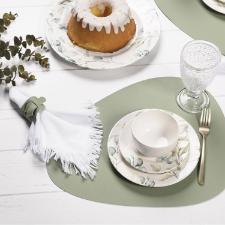 Jogo de argolas para guardanapos em PVC Copa&Cia Ravena 2 pe�as verde