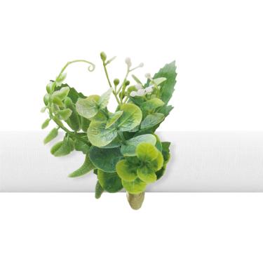 Argola para guardanapo Copa&Cia Juliet Petit Folha Eucalipto