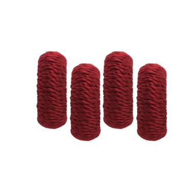 Jogo de argolas para guardanapos Copa&Cia Rayon 4 pe�as blood