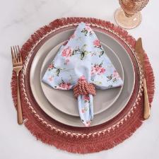 Jogo de argolas para guardanapos Copa&Cia Trance 4 pe�as terracota