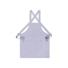 Avental em algod�o Copa&Cia Chambray Emma 69x80cm Indigo