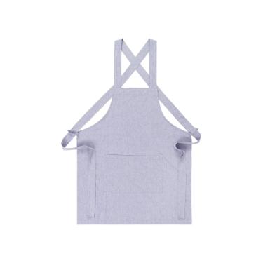 Avental em algod�o Copa&Cia Chambray Emma 69x80cm Indigo