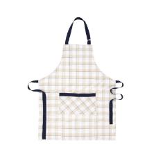 Avental em algod�o Copa&Cia Colin 70x85cm areia