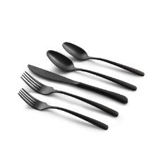 Faqueiro em inox Copa&Cia Madrid 30 pe�as preto matte