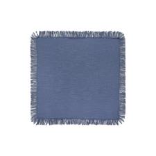 Guardanapo em algod�o Copa&Cia Coloratta Franja 40x40cm azul