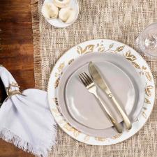 Guardanapo em algod�o Copa&Cia Coloratta Franja 40x40cm branco