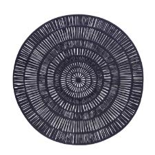 Lugar americano redondo em pl�stico Copa&Cia Concept Ethan 38cm marinho