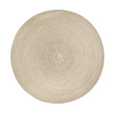 Lugar americano redondo em poli�ster Copa&Cia Serenity 38cm areia