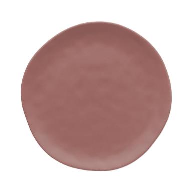 Prato raso em cer�mica Copa&Cia Organic 26cm terracota