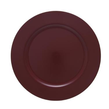 Sousplat em pl�stico Copa&Cia Basic 33cm merlot