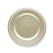 Sousplat em pl�stico Copa&Cia Galles Dots 33cm champagne