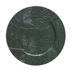Sousplat em pl�stico Copa&Cia Galles Flat 33cm folhas