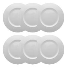 Jogo de sousplat em porcelana Strauss Sable 31,5cm 6 pe�as