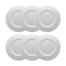 Jogo de sousplat em porcelana Strauss Sable 24,4cm 6 pe�as