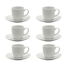 Jogo de x�caras para cafezinho em porcelana Strauss Sable 100ml 6 pe�as