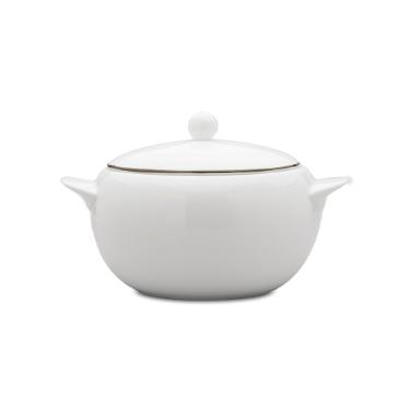 Sopeira com tampa em porcelana Strauss Silver 3,5 litros