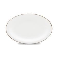 Travessa em porcelana Strauss Silver 23,5x31,5cm