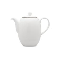 Bule com tampa em porcelana Strauss Silver 1,4 litro