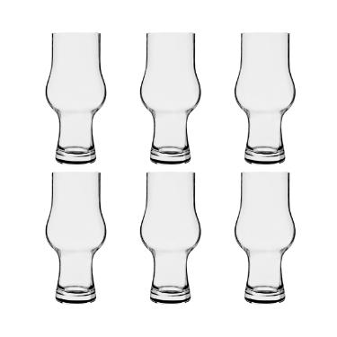 Jogo de copos cerveja em cristal Strauss IPA 104.695 400ml 6 pe�as