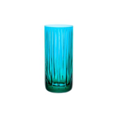 Copo em cristal Strauss Overlay Long Drink 142.150 395ml azul claro