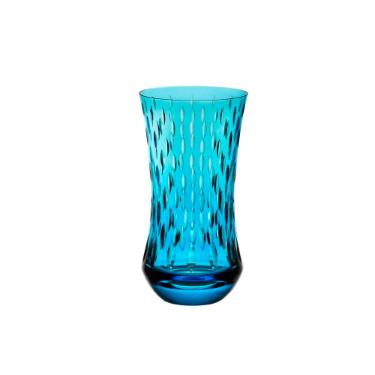 Copo em cristal Strauss Overlay Long Drink 131.142.152 400ml azul claro