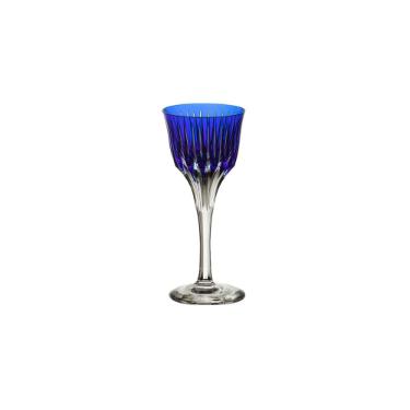 Ta�a de licor em cristal Strauss Overlay 225.105.150 60ml azul escuro