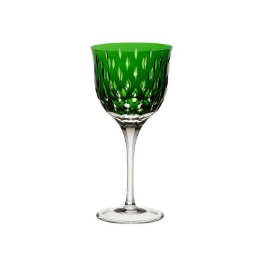 Ta�a para vinho tinto em cristal Strauss Overlay 225.102.152 370ml verde escuro