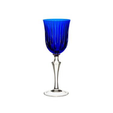 Ta�a para vinho tinto em cristal Strauss Overlay 237.102.150 350ml azul escuro
