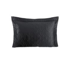Porta travesseiro Kacyumara Tinto Satine� 300 fios 50cmx70cm preto