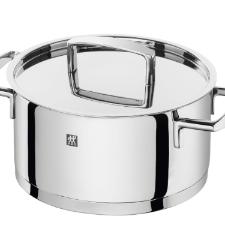 Jogo de Panelas em Inox Zwilling Passion 5 Pe�as com Fundo Multicamadas e Acabamento Brilhante