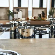 Jogo de Panelas em Inox Zwilling Passion 5 Pe�as com Fundo Multicamadas e Acabamento Brilhante