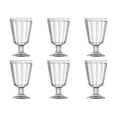 Jogo de ta�as em vidro L'Hermitage Splendor 330ml 6 pe�as
