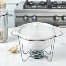 Rechaud redondo em cer�mica Fracalanza Eleonora 2,3 litros: Versatilidade do forno � mesa