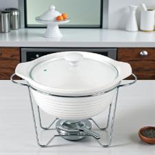 Rechaud redondo em cer�mica Fracalanza Eleonora 2,3 litros: Versatilidade do forno � mesa