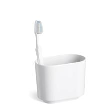 Porta-escova de dentes em melamina Umbra Step branco