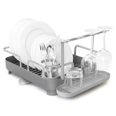 Escorredor de lou�as em pl�stico Umbra Holster 42x34x15cm carv�o