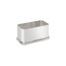 Porta-ado�ante retangular em prata Silverlux Crois� 8,5x4cm