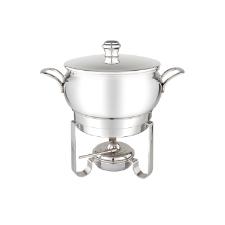 Rechaud para molho em prata com banho maria Silverlux 1 litro