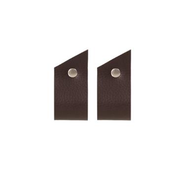 Jogo de argolas para guardanapo em pvc Copa&Cia Morden granito 2 pe�as (204546)