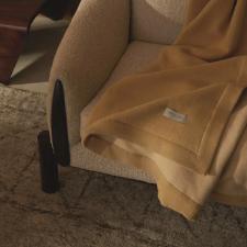 Manta Trussardi Moline 1,25mX1,80cm Caramelo/Vaniglia