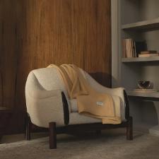 Manta Trussardi Moline 1,25mX1,80cm Caramelo/Vaniglia