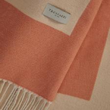 Manta Trussardi Carmelina 1,25mX1,80cm Grano/Coralli