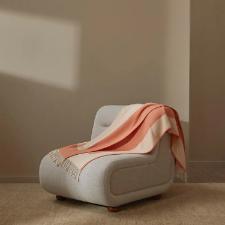 Manta Trussardi Carmelina 1,25mX1,80cm Grano/Coralli