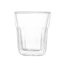 Jogo de copos em vidro para caf� parede dupla Wolff Retr� 100ml 2 pe�as