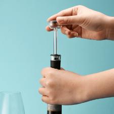 Tampa para Garrafa de vinho em pl�stico Kenya 9cm preta