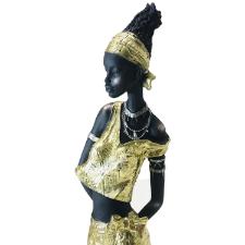 Estatueta de resina Elby Mulher africana 35cm
