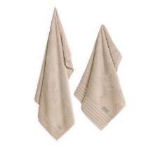 Jogo de toalhas banho e rosto Trussardi Imperiale 2 pe�as nocciola