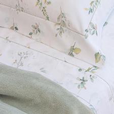 Jogo de len�ol Scavone Leaves King 300 fios 100% Algod�o Estampado