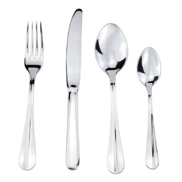 Faqueiro em a�o inox Fracalanza Baguette 3mm de espessura 24 pe�as - 28270